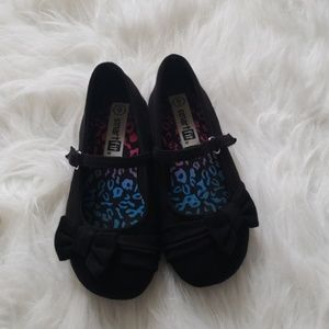 Toddler girls dress shoes w/felt sole